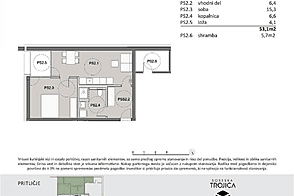 Продажа, квартира, 2-комнатная: ПИВКА, 58,8 м2