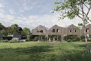 Особняк с террасой в Новом Бледе