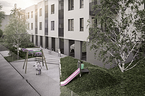 Квартира Ви́ч с одной комнатой