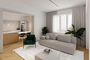 Многокомнатная квартира, минимум пять комнат, в Центральном районе