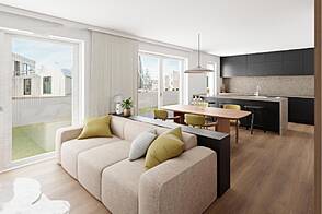 Жилище с террасой в Любляне, район Шишка