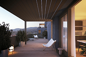 Четырехкомнатная квартира, расположение - Бежиград