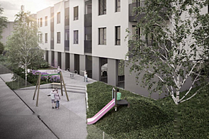 Однокомнатная квартира в Любляне, район Вич.