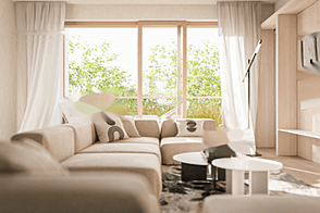 Трехкомнатная квартира в районе Ново Любляна Бежиград