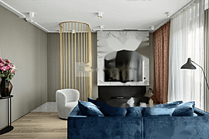 Квартира с тремя комнатами в районе Бежиград.