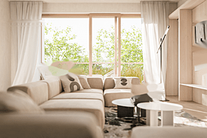 Трёхкомнатная квартира в районе Бежиград.