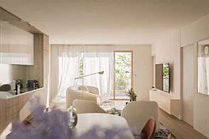 Квартира с двумя комнатами в районе Безиград