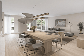 Квартира с четырьмя комнатами в районе Дравлье