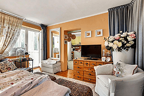 Квартира с одной комнатой в центральной части города