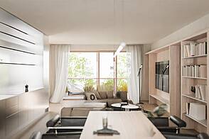 Трёхкомнатная квартира в Бежиграде