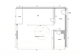 Квартира на две комнаты в центре города.