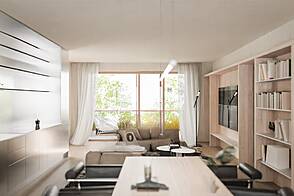 Трёхкомнатная квартира в Бежиграде