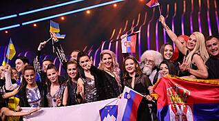 Да, спасибо! Словения в финале Евровидения!