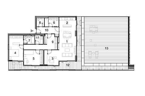 4-комнатная квартира повышенного стандарта с большой террасой : 11