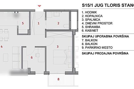 Продажа, квартира, 2,5-комнатная: ВРТОЙБА, 70 м2: 2