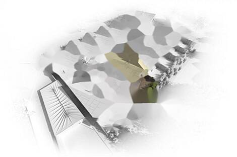 Здание с террасой рядом с озером: 14