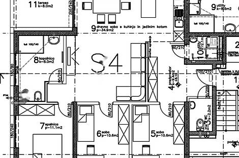 Квартира с четырьмя комнатами на Долгом мосту: 3