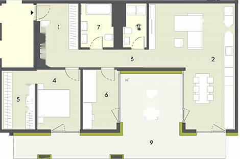 Квартира с тремя комнатами в районе Бежиград.: 9