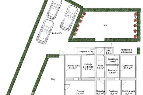 Нижняя Шишка квартира с более чем пятью комнатами.: 2