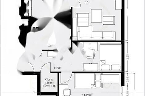 Квартира Копер с тремя комнатами: 13