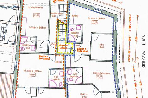 Квартира с четырьмя комнатами в центральной части Копера: 15