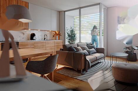 Квартира с тремя комнатами в квартале Жидан: 7