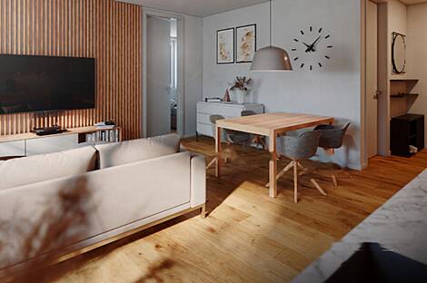 Квартира с тремя комнатами в квартале Жидан: 8