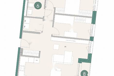 Квартира с тремя комнатами на Шлосарьевой улице: 3