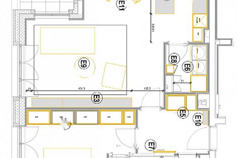 Квартира с двумя комнатами в центральной части города: 2