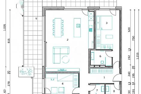 Жилье на Руднике с четырьмя комнатами: 8