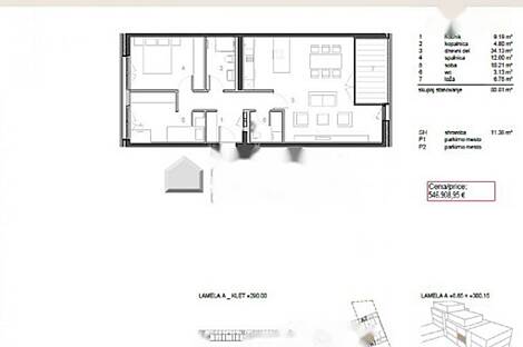 Центр Девана Парк, 3-комнатная квартира: 3