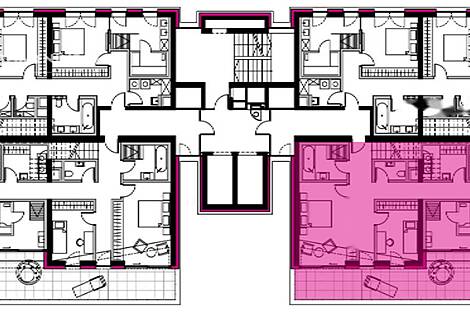Четырехкомнатная квартира в Любляне, район Нижняя Шишка.: 13