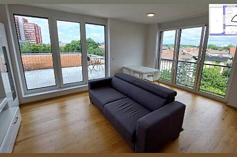 Двухкомнатная квартира с дополнительным помещением в районе Ново БТЦ.: 7