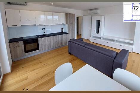 Двухкомнатная квартира с дополнительным помещением в районе Ново БТЦ.: 9