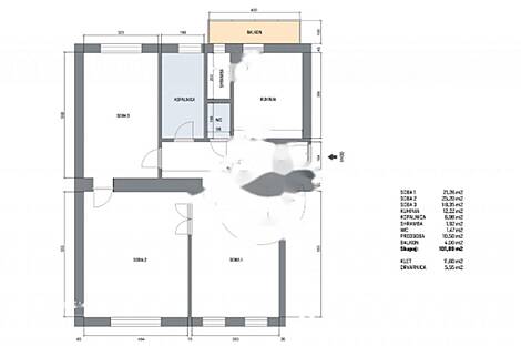 Трёхкомнатная квартира в центре Любляны: 2