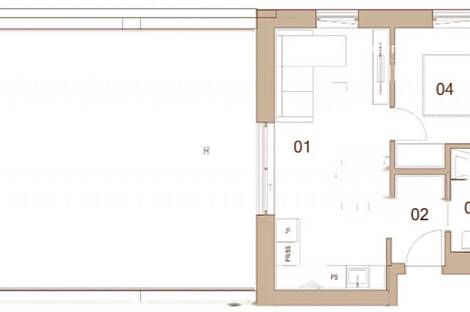 Квартира с двумя комнатами в центре города: 1