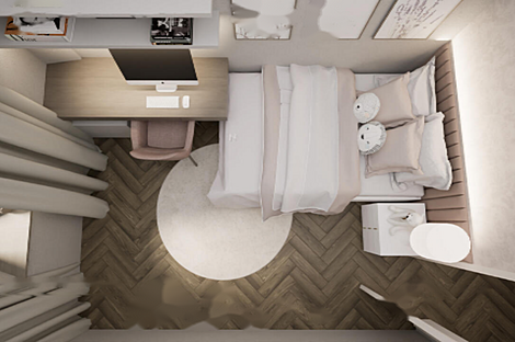 Четырехкомнатная квартира в центральной части города: 13