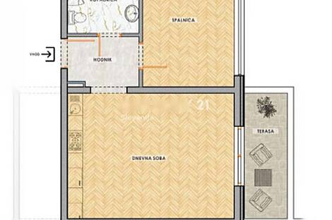 Двухкомнатная квартира в Сече: 6