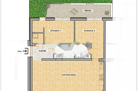 Трехкомнатная квартира в новом доме в Сече: 12