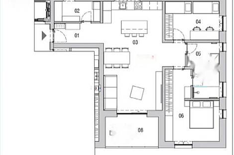 Трёхкомнатная квартира в районе Новое Поле: 25