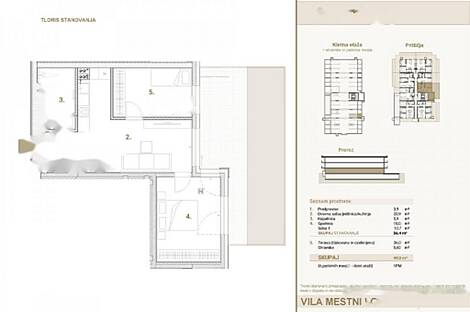 Квартира с тремя комнатами в Трново: 2