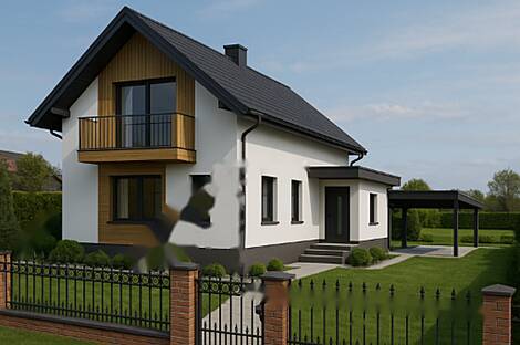 Кот на террасе дома.: 16