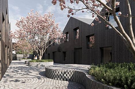 Дом с открытой площадкой у озера: 2