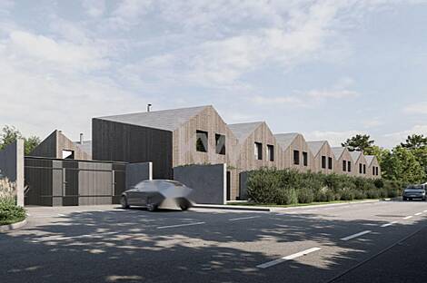 Дом с открытой площадкой у озера: 3