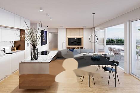 Квартира с четырьмя комнатами в районе Рудника.: 8