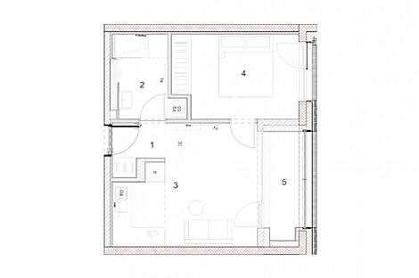 Квартира с двумя комнатами в районе Безиград: 13