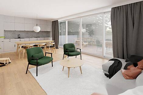 Дом с террасой Ново Любляна Вич: 2