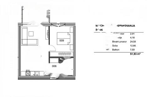 Новый Козина 2-комнатная квартира: 12