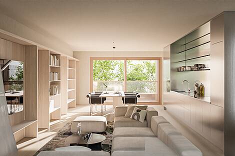 Двухкомнатная квартира в районе Бежиград: 1