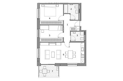 Трехкомнатная квартира в Чернуче: 2